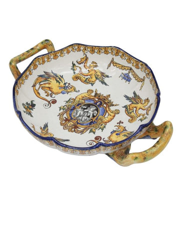 Round earthenware dish with very beautiful finish