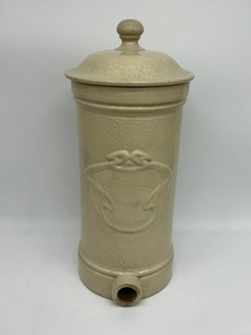 Tall earthenware vinegar pot