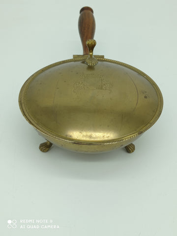Old copper crumb catcher