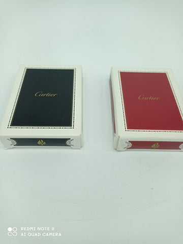 Lot of card games from the famous Cartier brand