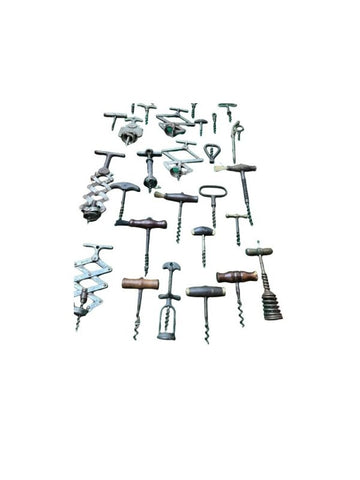 Unique French collection of 30 corkscrews. 19th and 20th century
