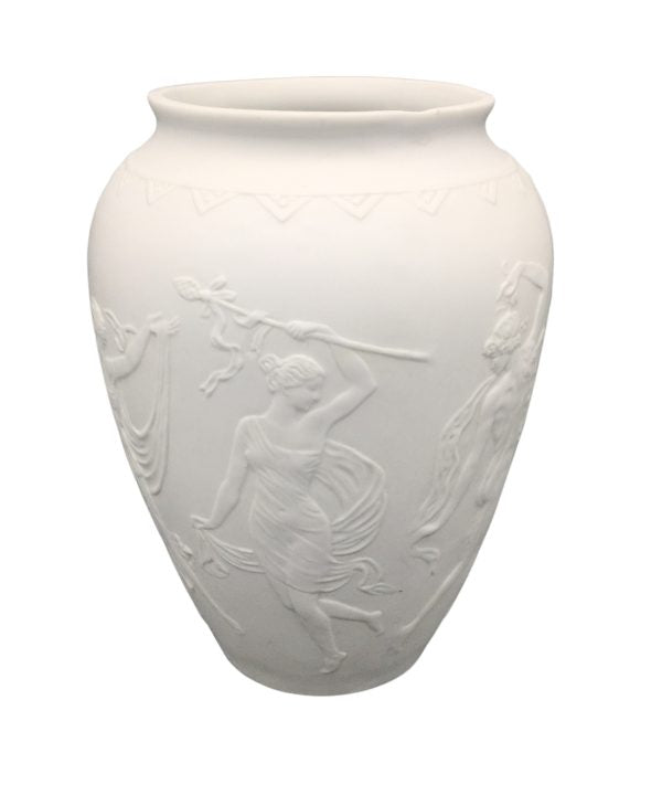 Ivory-colored Limoges ceramic vase