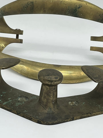 Two bronze boat elements